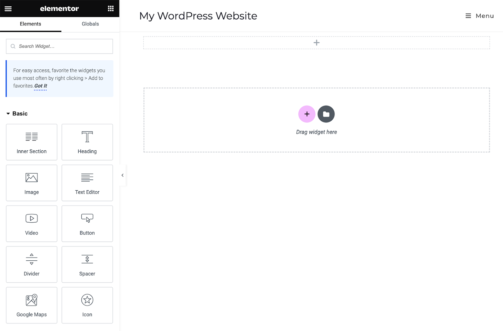 Choosing the Right WordPress Page Builder: Elementor's UI 