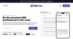 The new CRE Daily website's home page