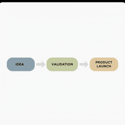 How to turn idea into product process diagram with validation step