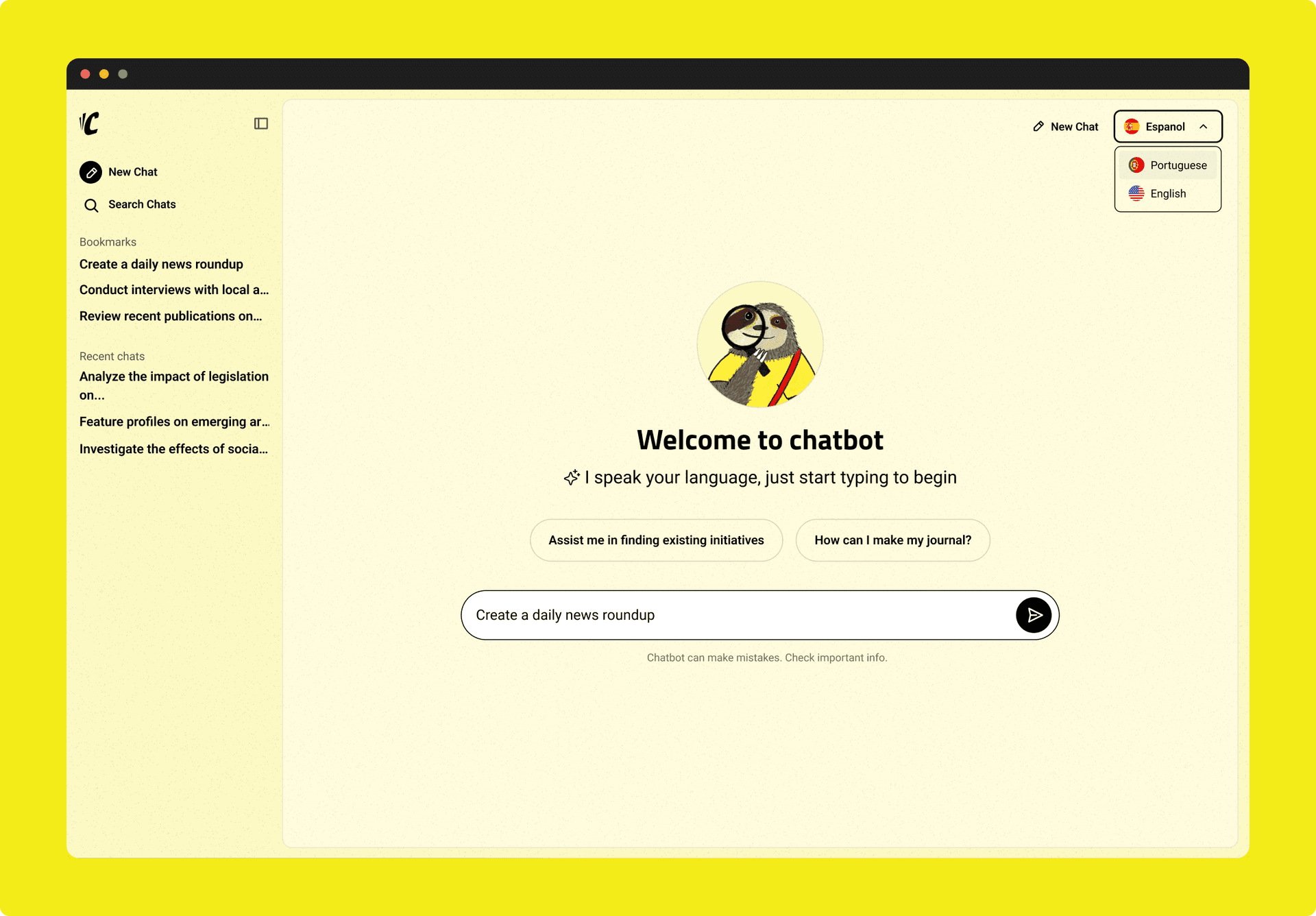 El Colectivo chatbot