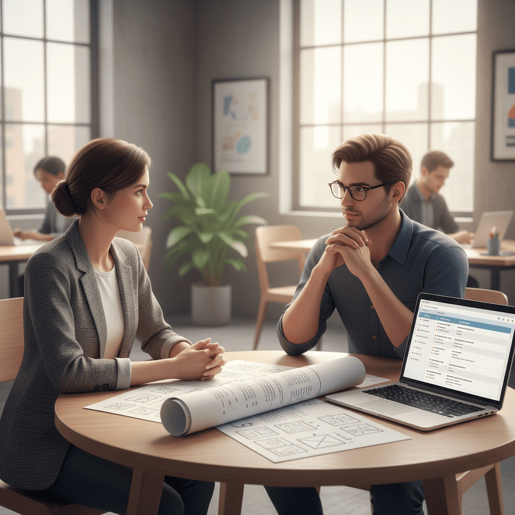 Non-technical founder interviewing an engineer about building a startup MVP