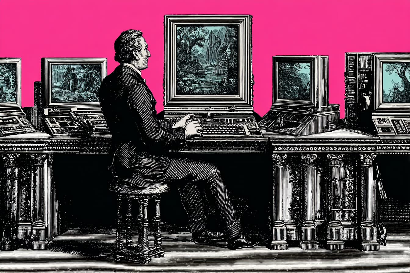 Editor managing content automation workflow in a modern digital newsroom