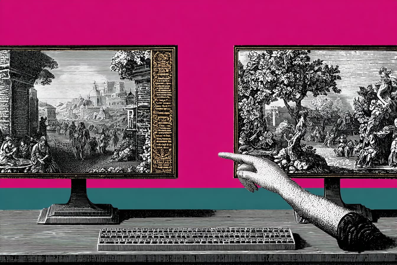 Contrast ratios example in a digital product interface comparison