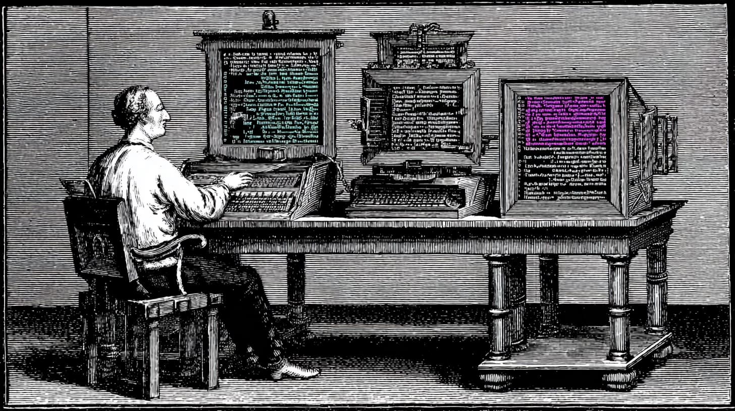 Developer monitoring a Node.js backend with API logs and terminal output
