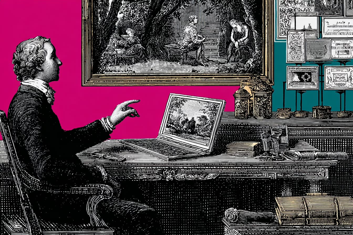 Founder reviewing a platform migration guide and system planning screens