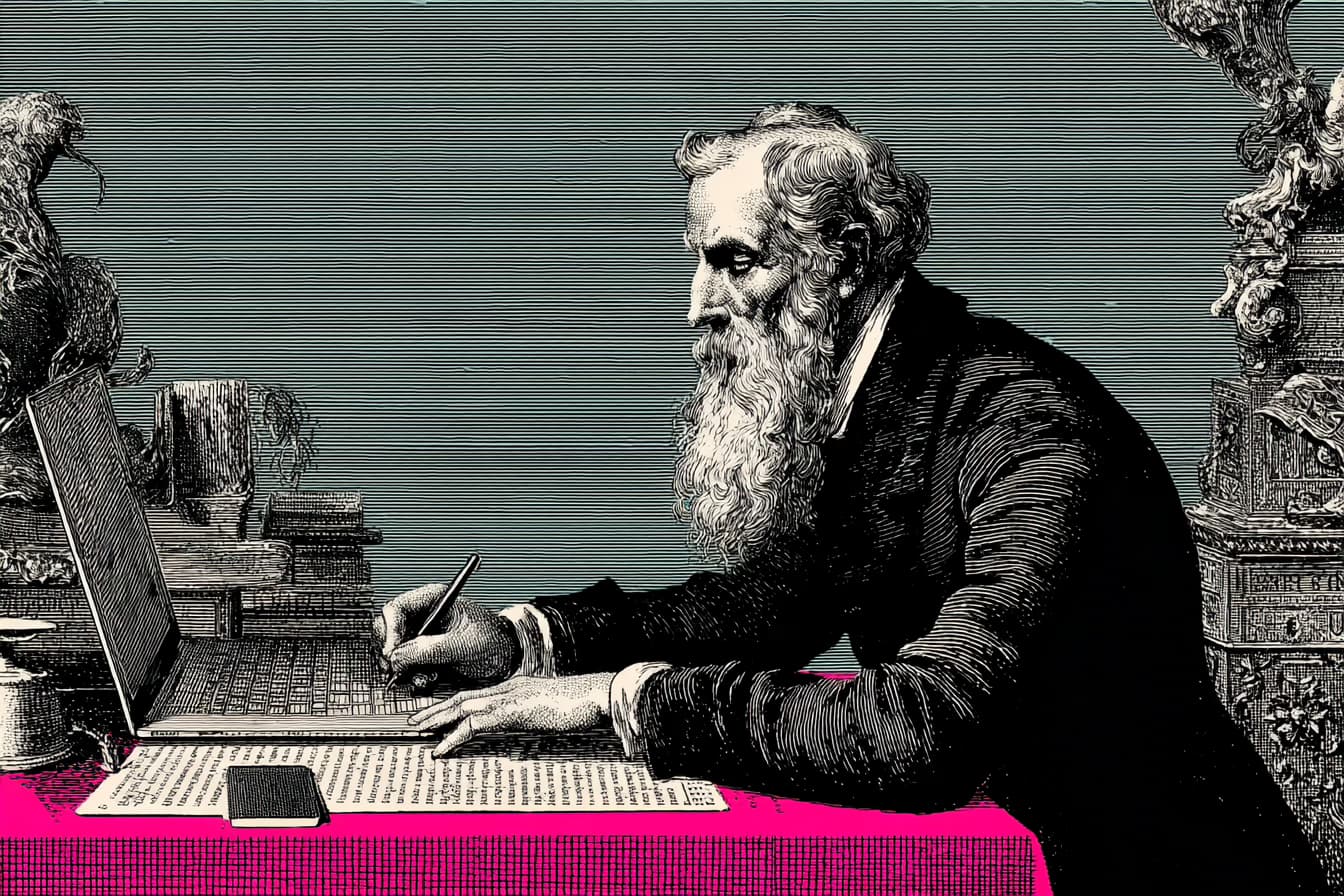 Founder marking tasks on a product launch checklist template before release day