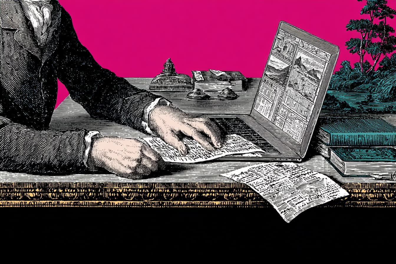 Founder reviewing software development cost estimation documents for a new app project