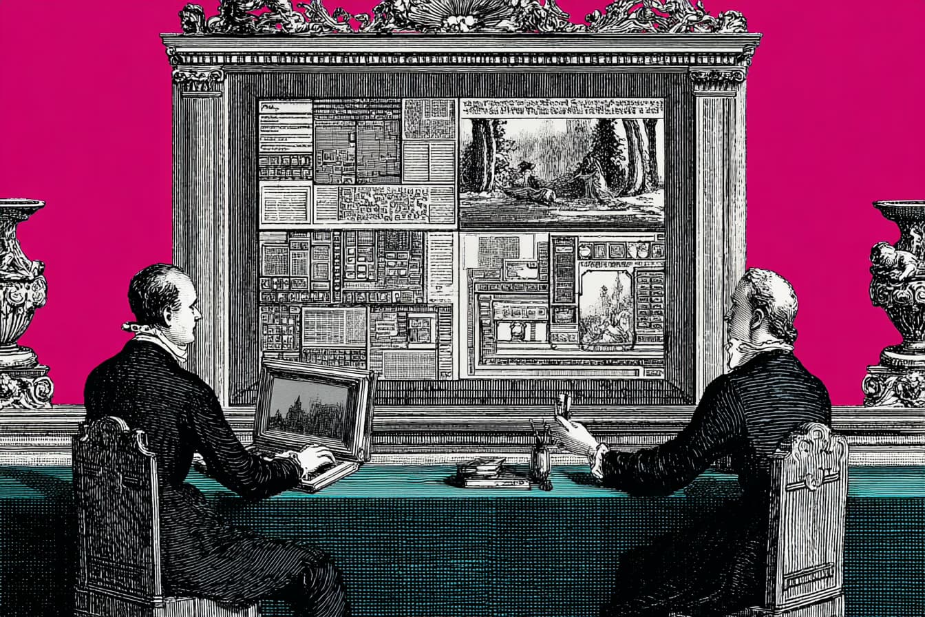 Tech stack examples mapped for a newsletter publishing business during a planning session