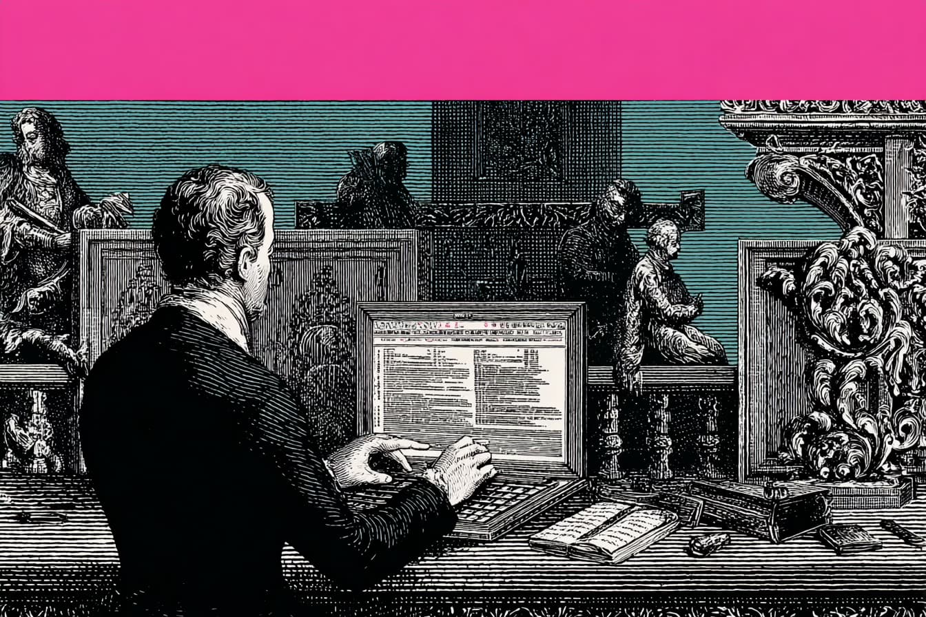 Person reviewing web usability testing results on a laptop screen