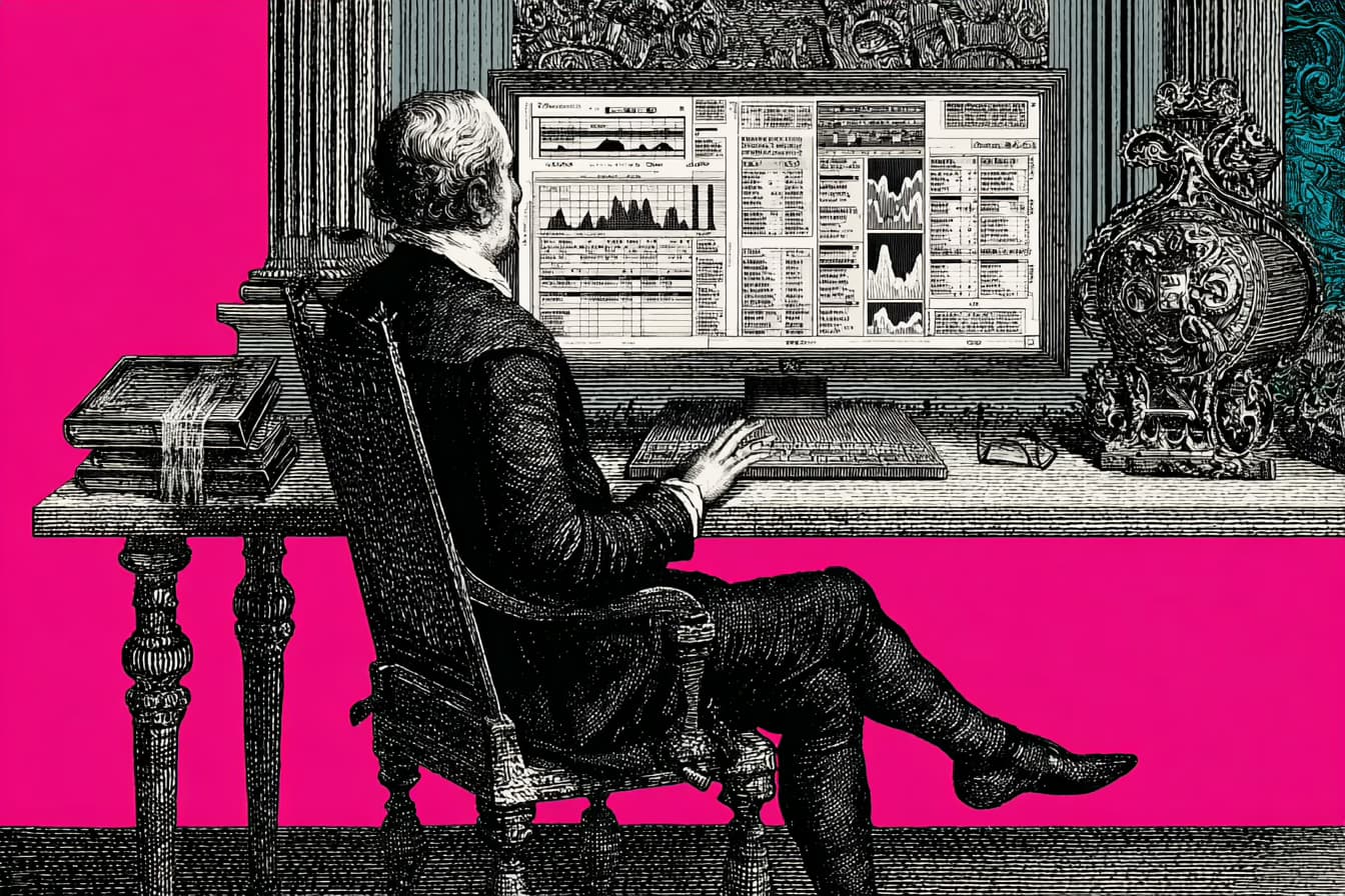 Founder reviewing churn rate in SaaS metrics on a dashboard