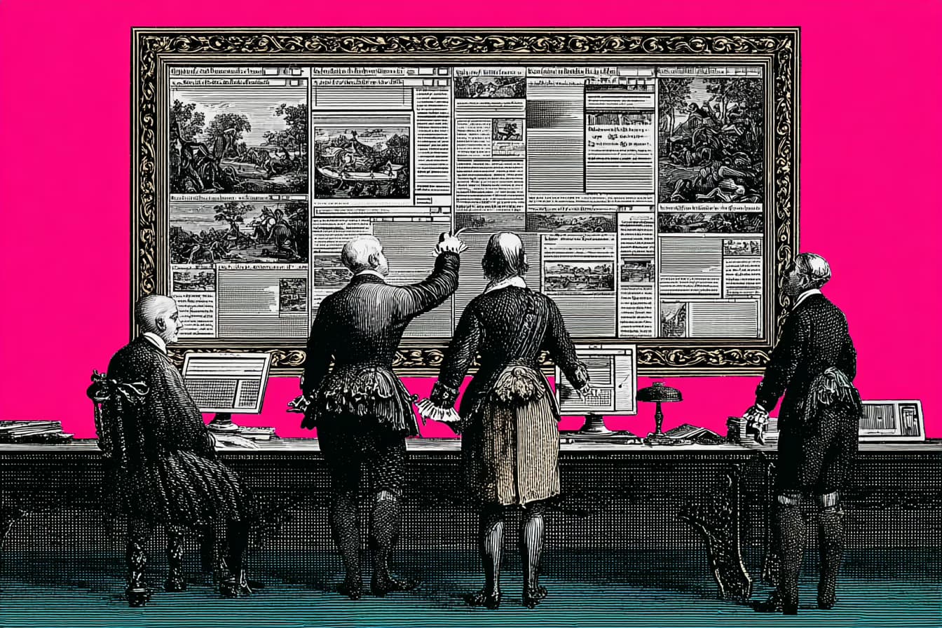 Team reviewing Hampton CMS migration case study website plan