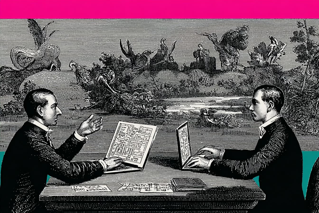 Headless CMS vs traditional CMS planning meeting with website architecture diagrams