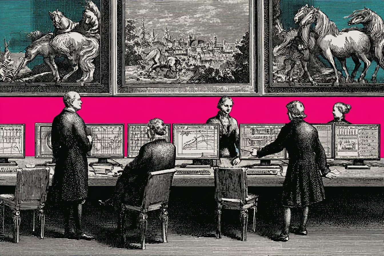 Team reviewing media data insights on analytics dashboards