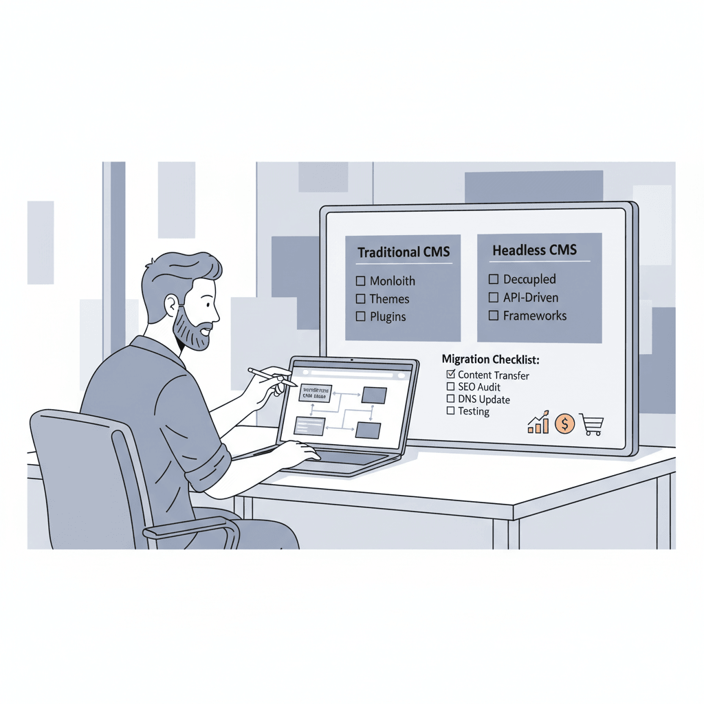 Founder planning WordPress development roadmap for architecture, migration, and monetization decisions