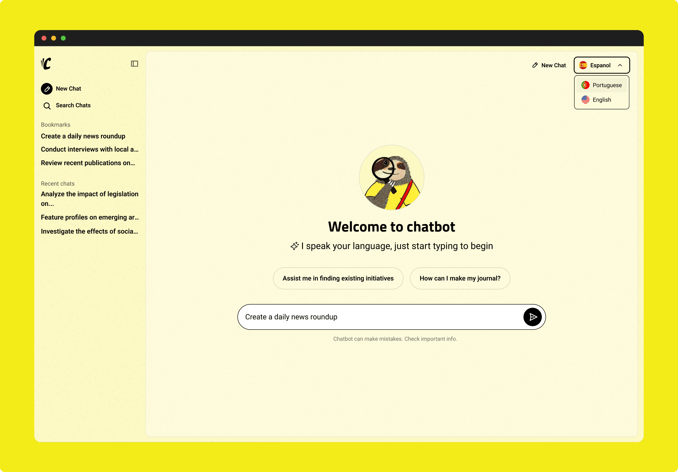 El Colectivo chatbot